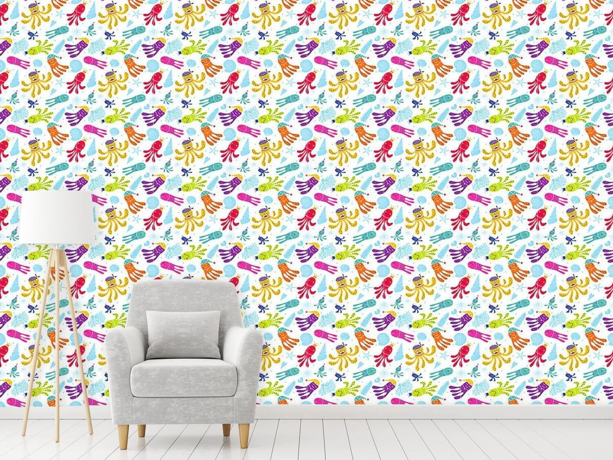 patterned-wallpaper-carnival-of-the-octopus