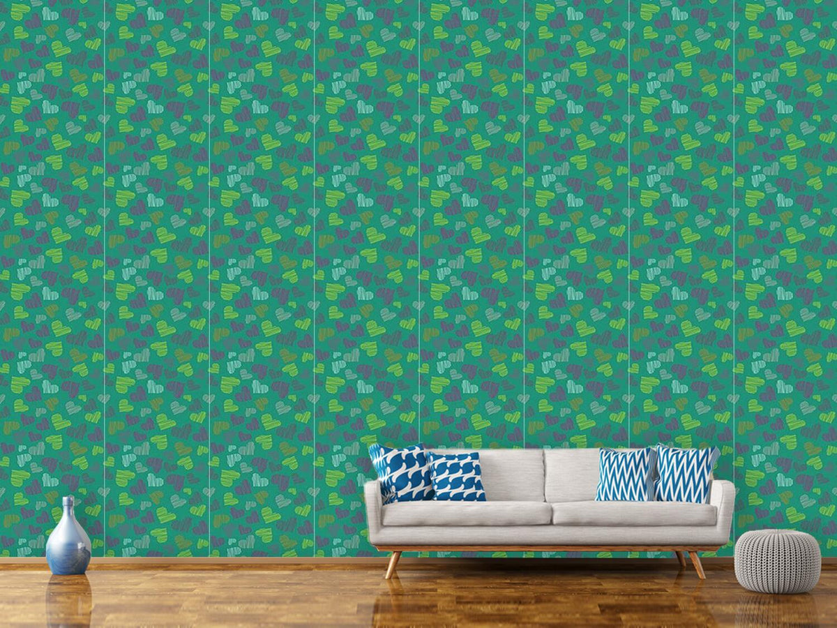 patterned-wallpaper-fine-lined-hearts