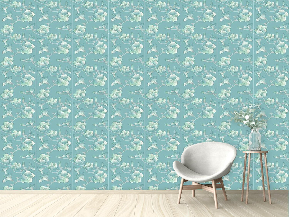 patterned-wallpaper-pastel-hibiscus