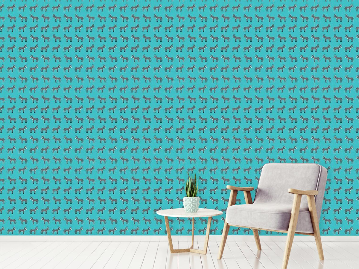 patterned-wallpaper-donkey-smile