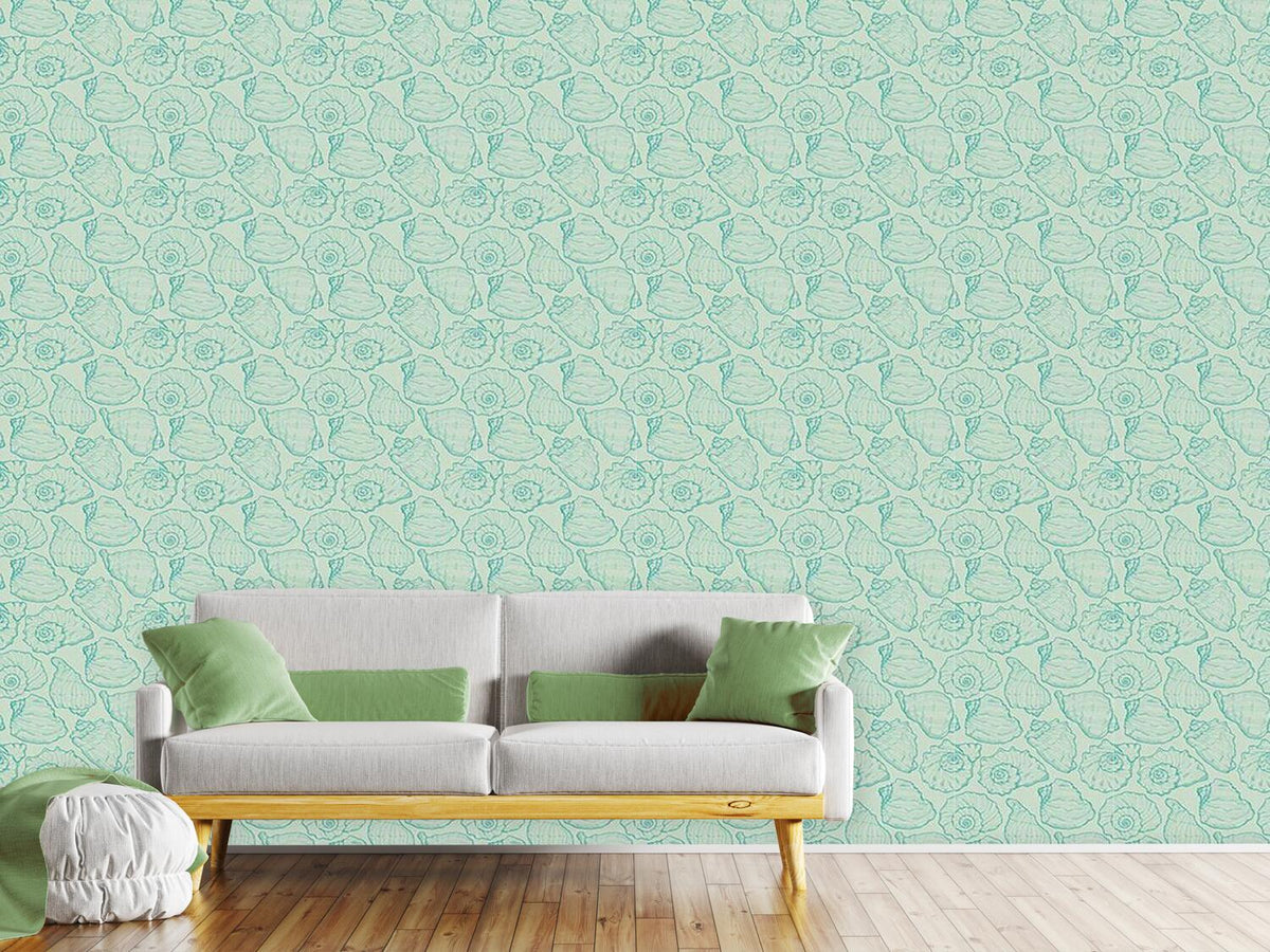 patterned-wallpaper-shellfish-aqua