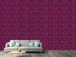 patterned-wallpaper-universe-of-butterflies-and-hearts