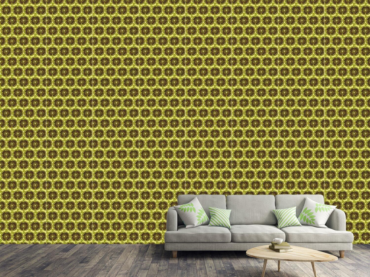 patterned-wallpaper-overripe-sunflowers