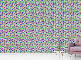 patterned-wallpaper-neon-bubbles