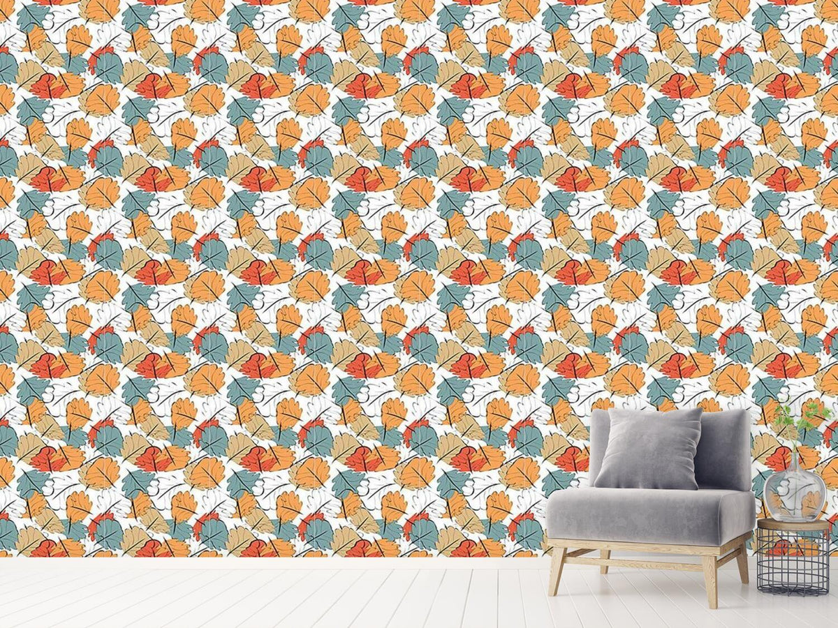 patterned-wallpaper-glowing-autumn