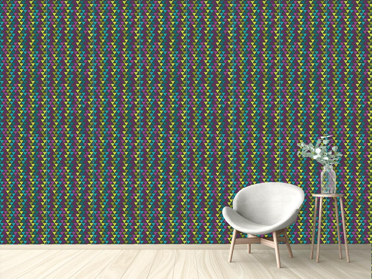 patterned-wallpaper-the-matrix-of-the-triangles