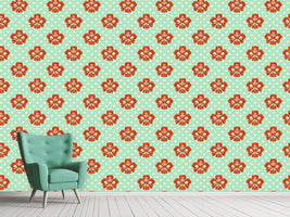 patterned-wallpaper-polkadot-floral