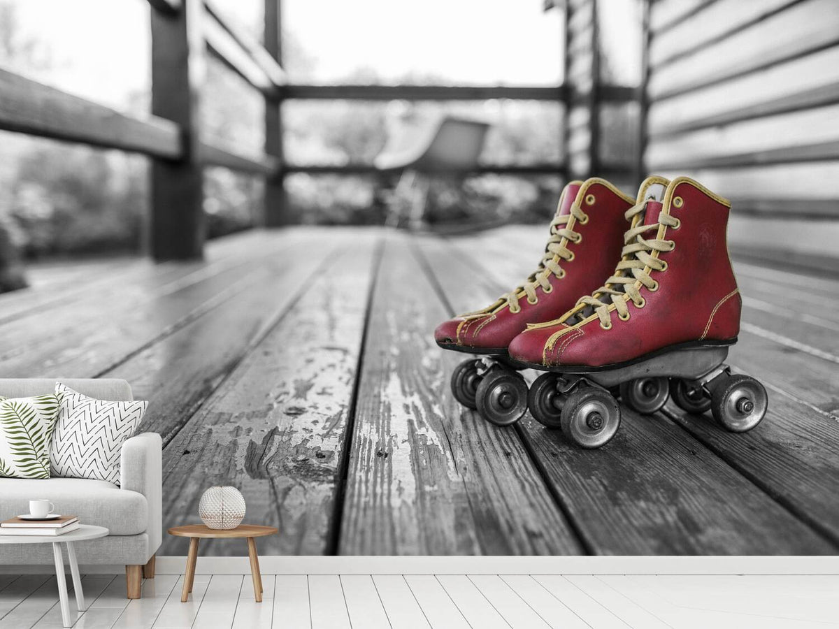 photo-wallpaper-retro-roller-skates