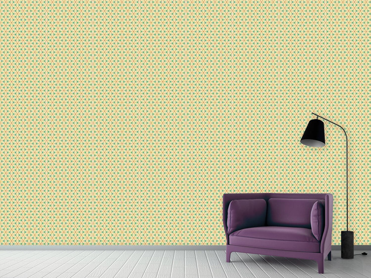 patterned-wallpaper-circles-and-triangles