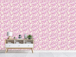 patterned-wallpaper-action-painting-pink