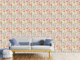 patterned-wallpaper-funny-tea-party-in-wonderland