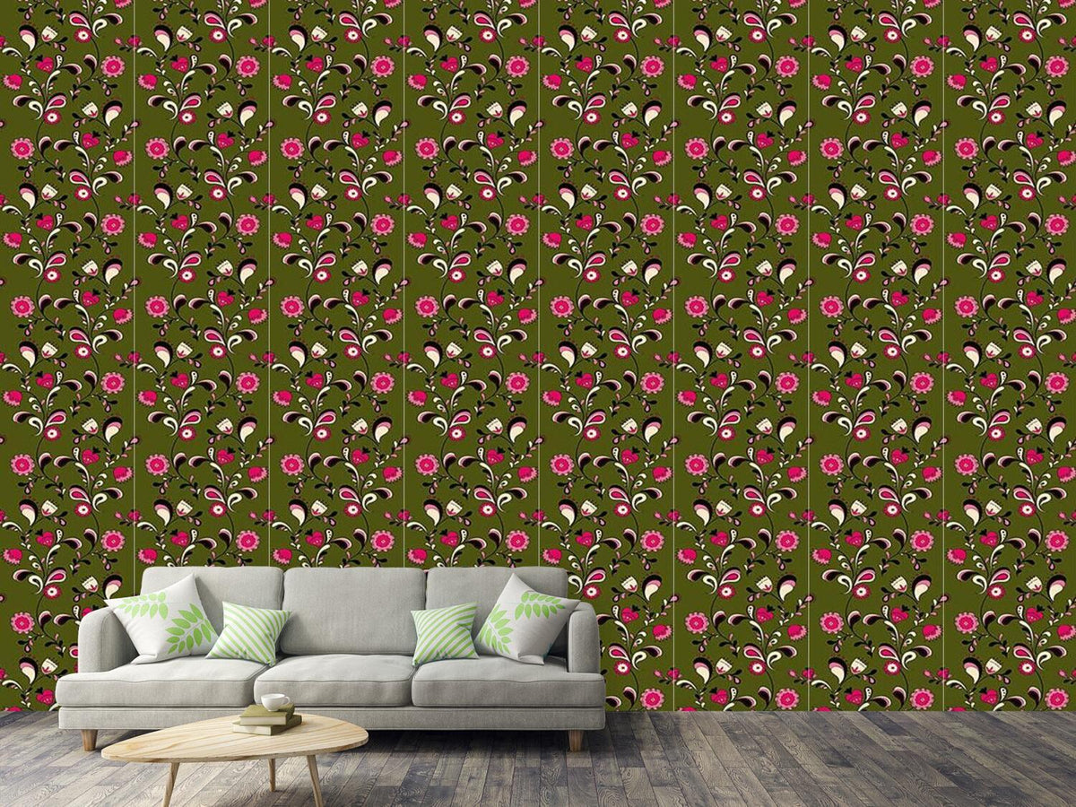 patterned-wallpaper-folk-flowers