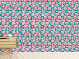 patterned-wallpaper-art-rose-emerald