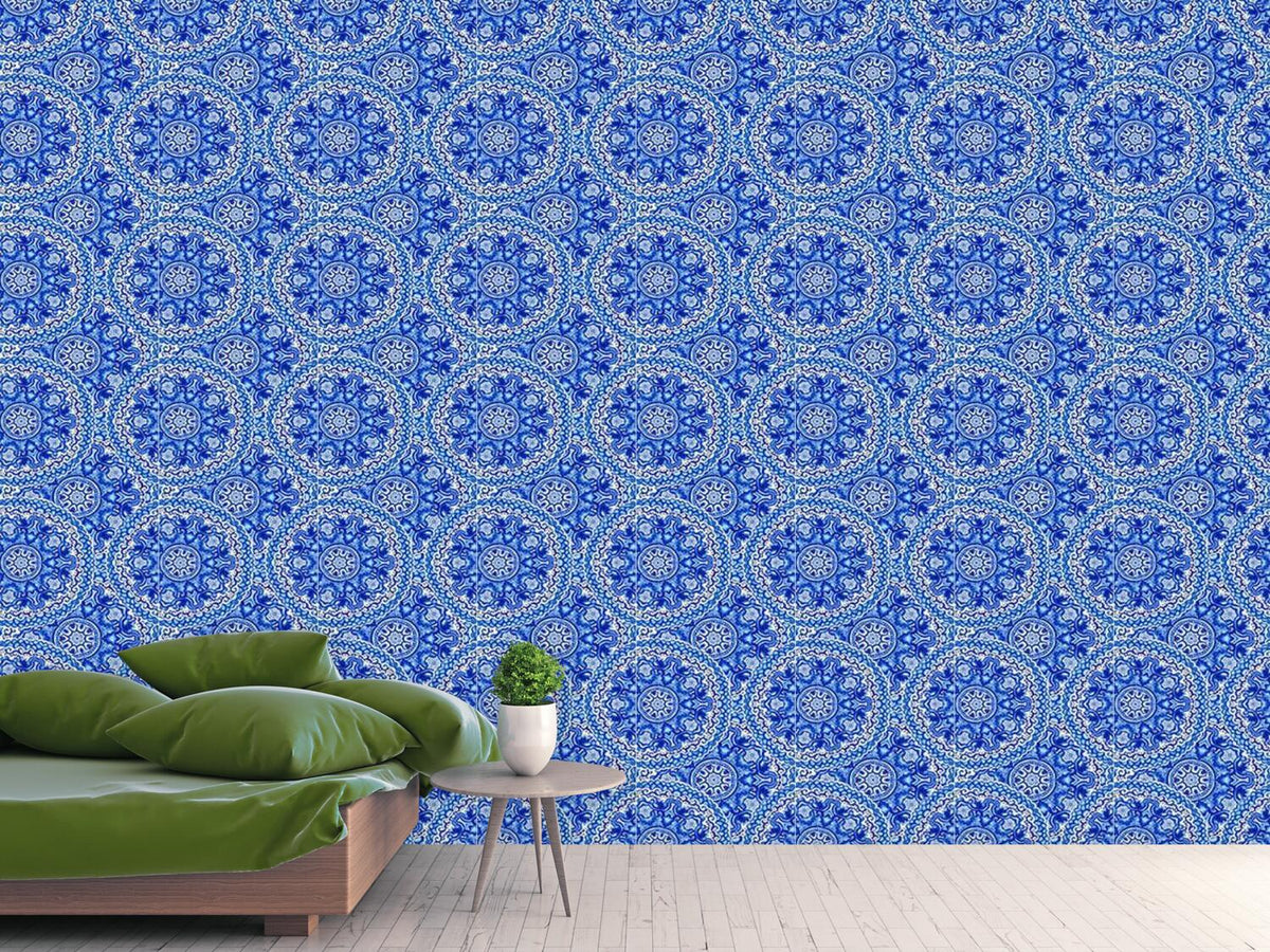 patterned-wallpaper-gzhel-ceramics