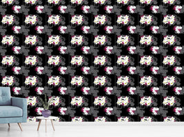 patterned-wallpaper-beach-flowers