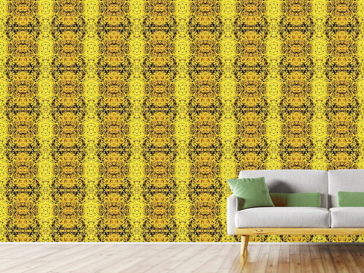 patterned-wallpaper-stained-yellow