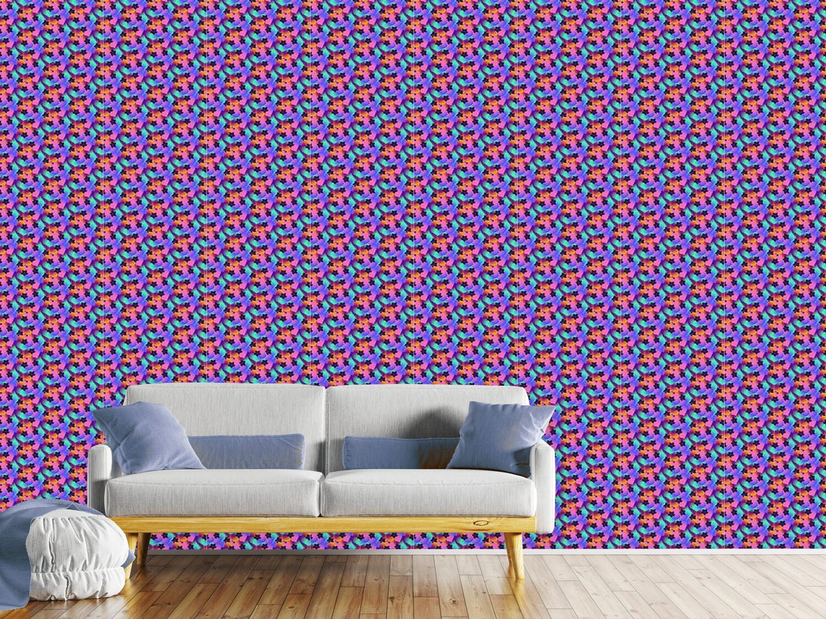 patterned-wallpaper-vibrant-flowers