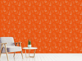 patterned-wallpaper-maharani-orange