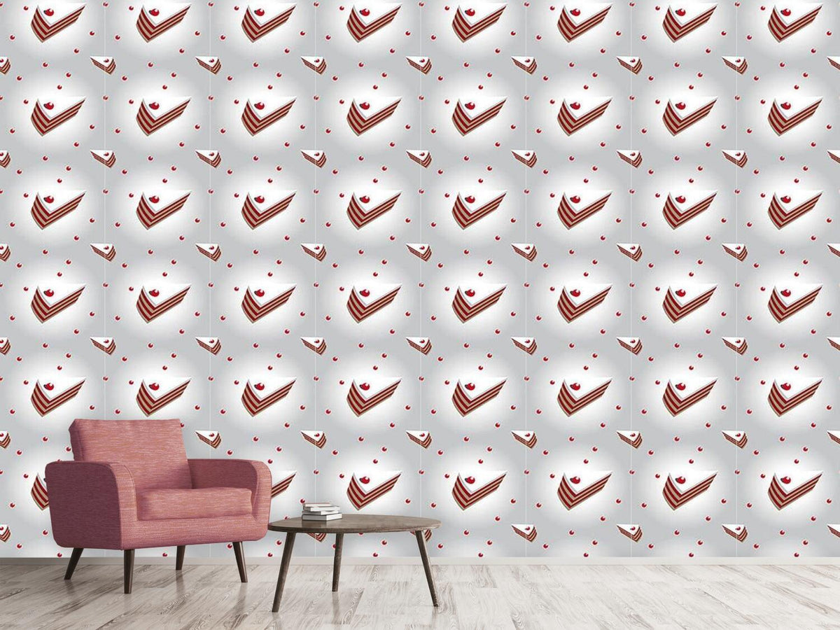 patterned-wallpaper-cherry-cream-cake