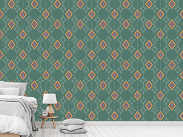 patterned-wallpaper-rhombs