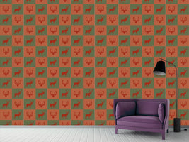 patterned-wallpaper-the-forest-king-red-green