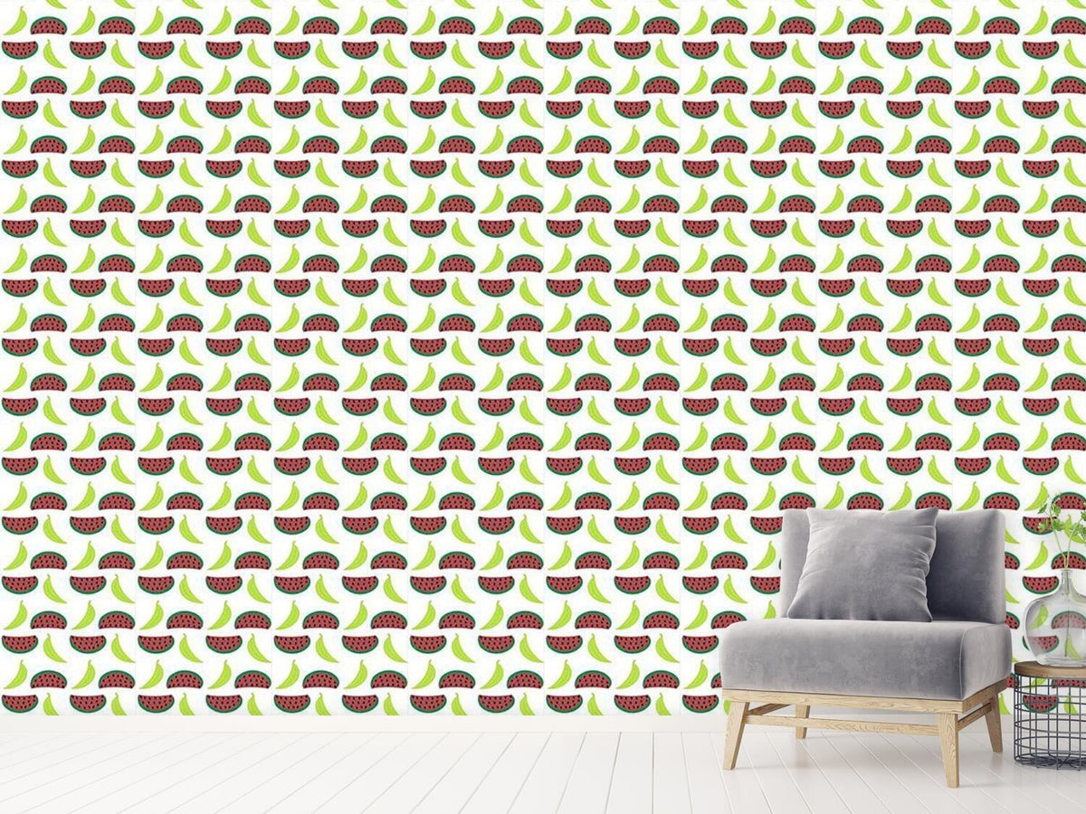 patterned-wallpaper-bella-banana-meets-manni-melon-tomorrow