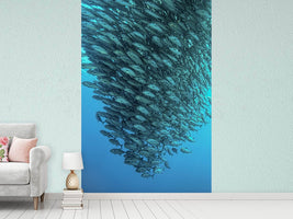 photo-wallpaper-schooling-jackfishes