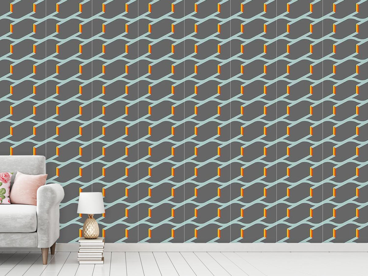 patterned-wallpaper-fire-on-the-roof